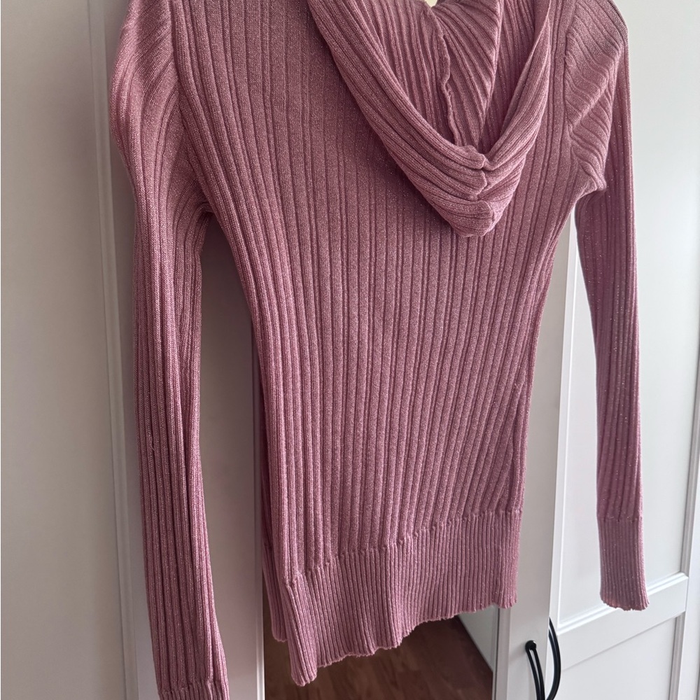 Max Rave Dusty Pink Button-Up Cardigan - Picture 2 of 4